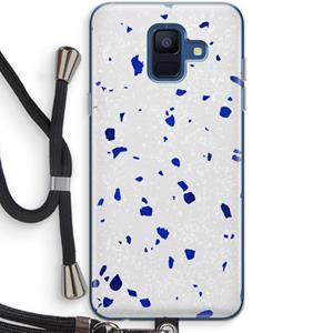 CaseCompany Terrazzo N°5: Samsung Galaxy A6 (2018) Transparant Hoesje met koord