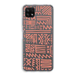 CaseCompany Marrakech Pink: Samsung Galaxy A22 5G Transparant Hoesje