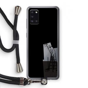 CaseCompany Musketon Painter: Samsung Galaxy A31 Transparant Hoesje met koord