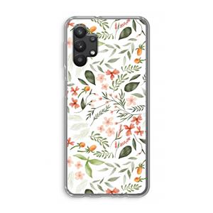CaseCompany Sweet little flowers: Samsung Galaxy A32 5G Transparant Hoesje