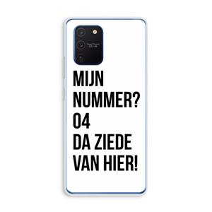 CaseCompany Da ziede van hier: Samsung Galaxy Note 10 Lite Transparant Hoesje