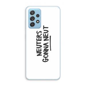 CaseCompany Neuters: Samsung Galaxy A73 Transparant Hoesje