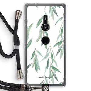 CaseCompany Branch up your life: Sony Xperia XZ2 Transparant Hoesje met koord
