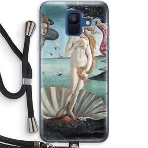 CaseCompany Birth Of Venus: Samsung Galaxy A6 (2018) Transparant Hoesje met koord