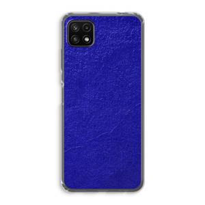 CaseCompany Majorelle Blue: Samsung Galaxy A22 5G Transparant Hoesje