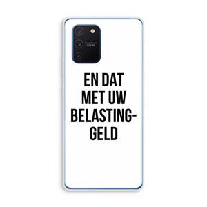 CaseCompany Belastinggeld: Samsung Galaxy Note 10 Lite Transparant Hoesje