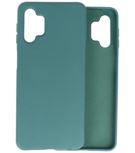 Lunso Softcase hoes - Samsung Galaxy A32 - Army Groen
