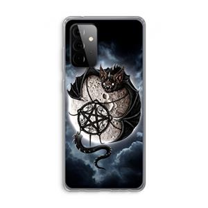 CaseCompany Volle maan: Samsung Galaxy A72 Transparant Hoesje