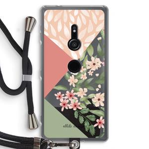 CaseCompany Sweet heaven geometrics: Sony Xperia XZ2 Transparant Hoesje met koord