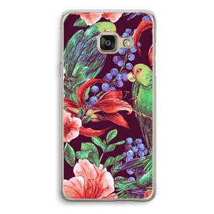 CaseCompany Papegaaien: Samsung Galaxy A3 (2016) Transparant Hoesje