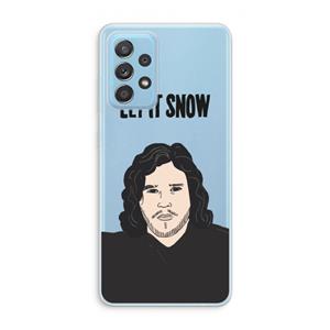 CaseCompany Let It Snow: Samsung Galaxy A73 Transparant Hoesje