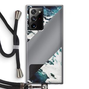 CaseCompany Golven: Samsung Galaxy Note 20 Ultra / Note 20 Ultra 5G Transparant Hoesje met koord