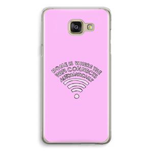 CaseCompany Home Is Where The Wifi Is: Samsung Galaxy A5 (2016) Transparant Hoesje