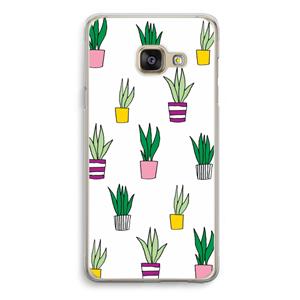 CaseCompany Sanseveria: Samsung Galaxy A3 (2016) Transparant Hoesje