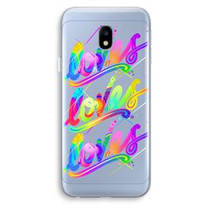 CaseCompany Loves: Samsung Galaxy J3 (2017) Transparant Hoesje