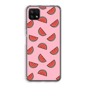 CaseCompany Watermeloen: Samsung Galaxy A22 5G Transparant Hoesje