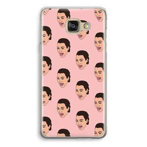CaseCompany Ugly Cry Call: Samsung Galaxy A5 (2016) Transparant Hoesje