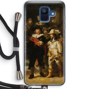 CaseCompany De Nachtwacht: Samsung Galaxy A6 (2018) Transparant Hoesje met koord