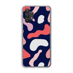 CaseCompany Memphis Shapes Pink: Samsung Galaxy A32 5G Transparant Hoesje