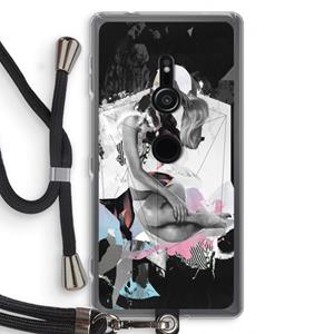 CaseCompany Camouflage de sommeil: Sony Xperia XZ2 Transparant Hoesje met koord
