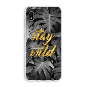CaseCompany Stay wild: Samsung Galaxy A10 Transparant Hoesje