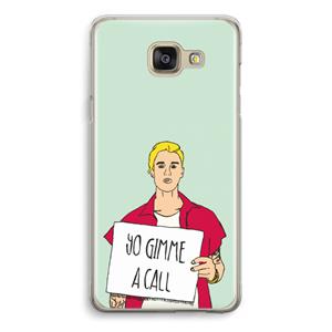CaseCompany Gimme a call: Samsung Galaxy A5 (2016) Transparant Hoesje