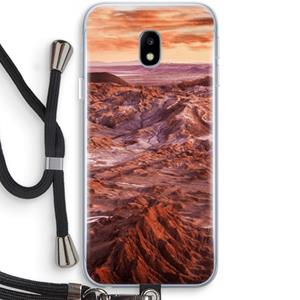 CaseCompany Mars: Samsung Galaxy J3 (2017) Transparant Hoesje met koord