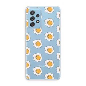 CaseCompany Bacon to my eggs #1: Samsung Galaxy A73 Transparant Hoesje