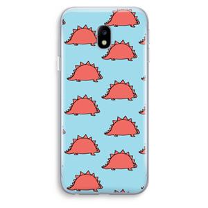 CaseCompany Dinosawrr: Samsung Galaxy J3 (2017) Transparant Hoesje