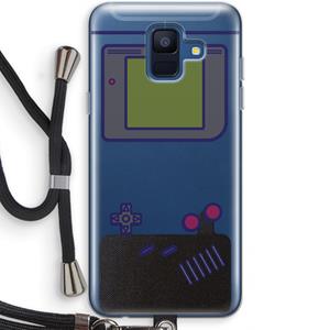 CaseCompany Game On: Samsung Galaxy A6 (2018) Transparant Hoesje met koord