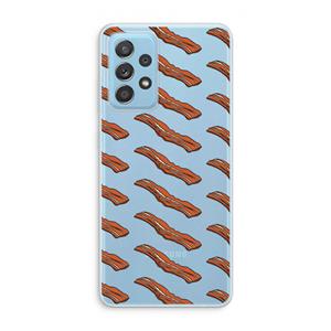 CaseCompany Bacon to my eggs #2: Samsung Galaxy A73 Transparant Hoesje