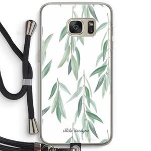 CaseCompany Branch up your life: Samsung Galaxy S7 Transparant Hoesje met koord