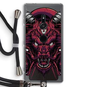 CaseCompany Hell Hound and Serpents: Sony Xperia XZ2 Transparant Hoesje met koord