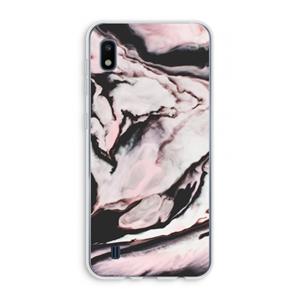 CaseCompany Roze stroom: Samsung Galaxy A10 Transparant Hoesje