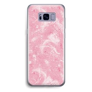 CaseCompany Abstract Painting Pink: Samsung Galaxy S8 Plus Transparant Hoesje