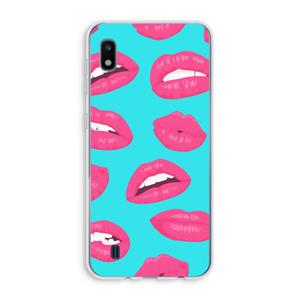 CaseCompany Bite my lip: Samsung Galaxy A10 Transparant Hoesje