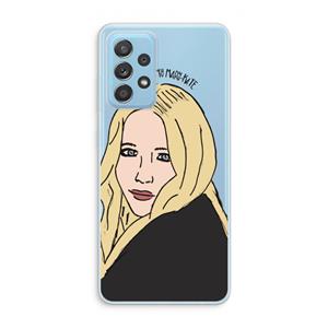CaseCompany Mary Kate: Samsung Galaxy A73 Transparant Hoesje