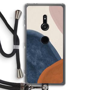 CaseCompany Geo #1: Sony Xperia XZ2 Transparant Hoesje met koord