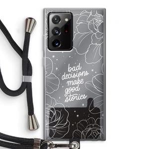 CaseCompany Good stories: Samsung Galaxy Note 20 Ultra / Note 20 Ultra 5G Transparant Hoesje met koord