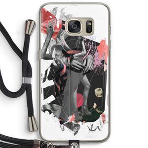 CaseCompany Dissimulation du réel: Samsung Galaxy S7 Transparant Hoesje met koord