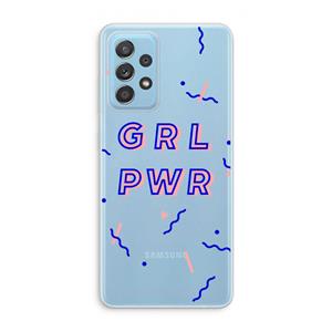 CaseCompany GRL PWR: Samsung Galaxy A73 Transparant Hoesje