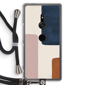 CaseCompany Geo #5: Sony Xperia XZ2 Transparant Hoesje met koord