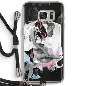 CaseCompany Camouflage de sommeil: Samsung Galaxy S7 Transparant Hoesje met koord