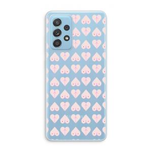 CaseCompany Ass 'n Titties: Samsung Galaxy A73 Transparant Hoesje