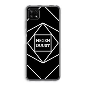 CaseCompany Negenduust geometrisch: Samsung Galaxy A22 5G Transparant Hoesje