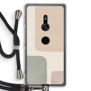 CaseCompany Geo #7: Sony Xperia XZ2 Transparant Hoesje met koord