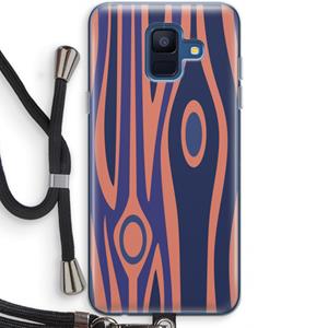 CaseCompany Bast A: Samsung Galaxy A6 (2018) Transparant Hoesje met koord
