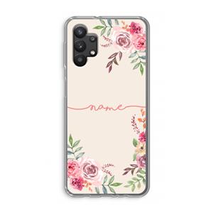 CaseCompany Rozen: Samsung Galaxy A32 5G Transparant Hoesje