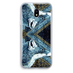 CaseCompany Golden Fox: Samsung Galaxy J3 (2017) Transparant Hoesje