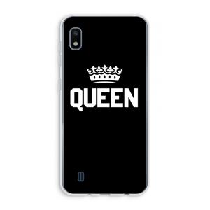 CaseCompany Queen zwart: Samsung Galaxy A10 Transparant Hoesje